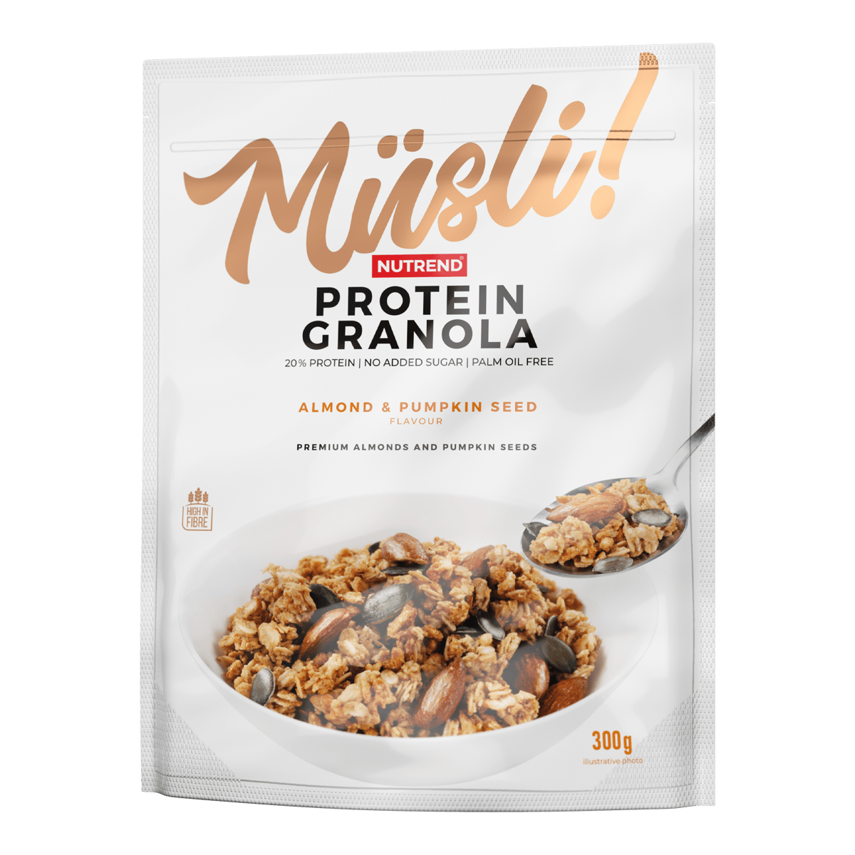 Nutrend Müsli! Protein Granola mandle & dýňová semínka, 300 g