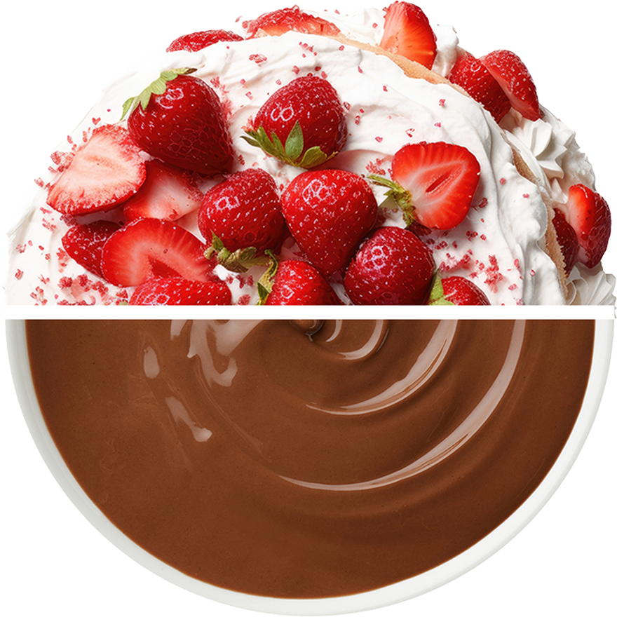 Strawberry Cake in Milk Chocolate
