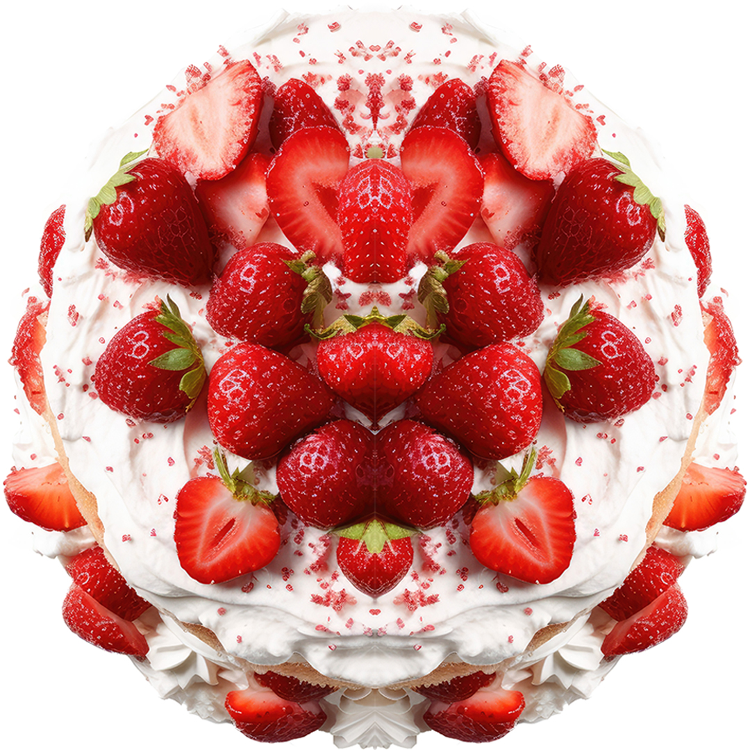 Strawberry Cake in Milk Chocolate
