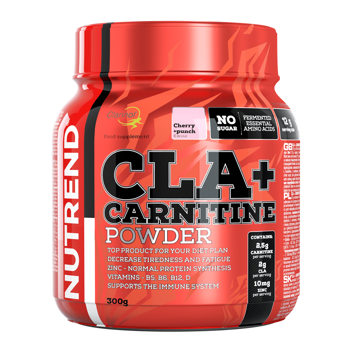 cla + l-carnitine powder CLA + Carnitine Powder, 300 g, Pineapple & Pear, Fat Burners main image 0
