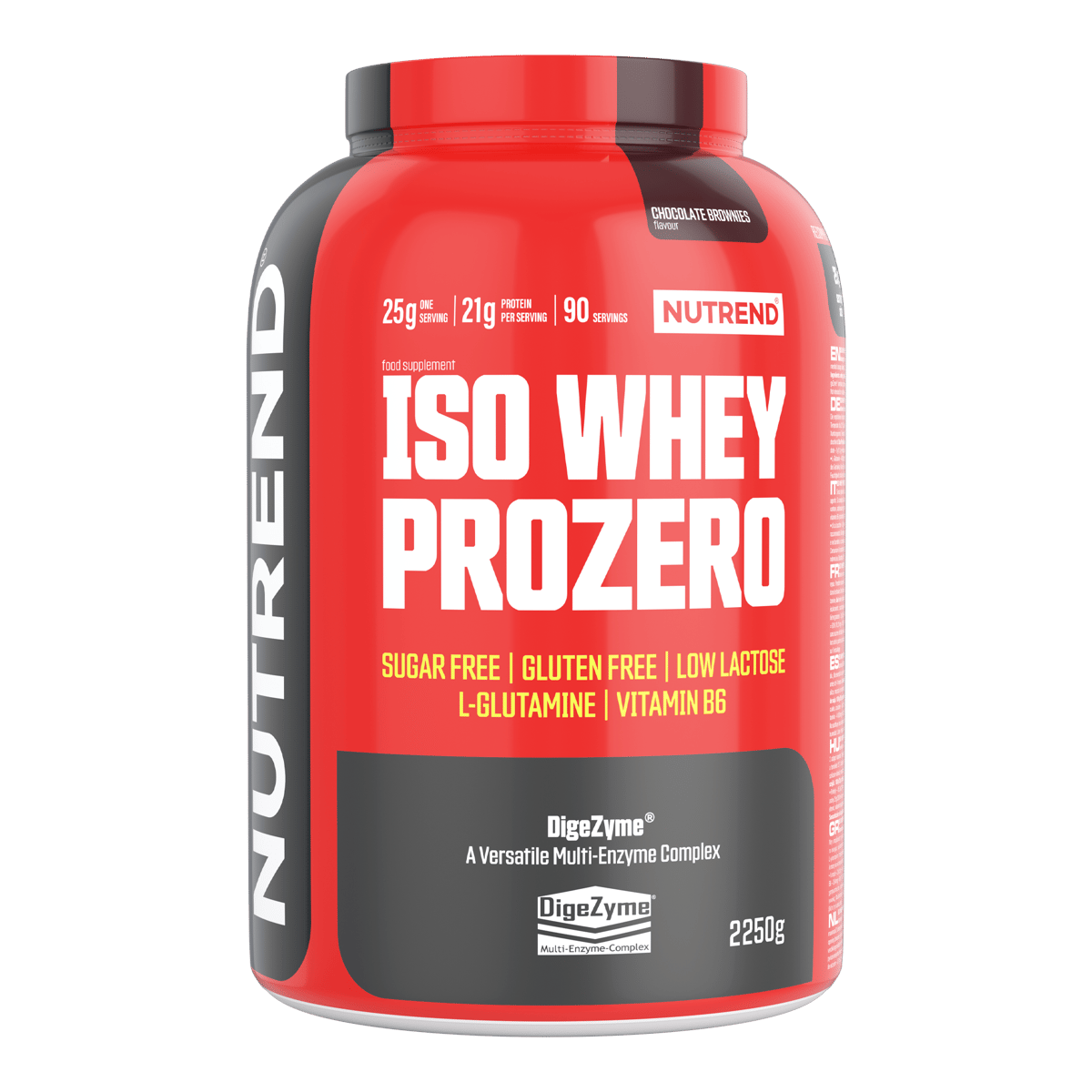 Prozis 100% Whey Prime Isolate 1kg - Gusto Brownie Cioccolato - Proteine Del Siero Del Latte Con BCAA, Creatina E Glutammina