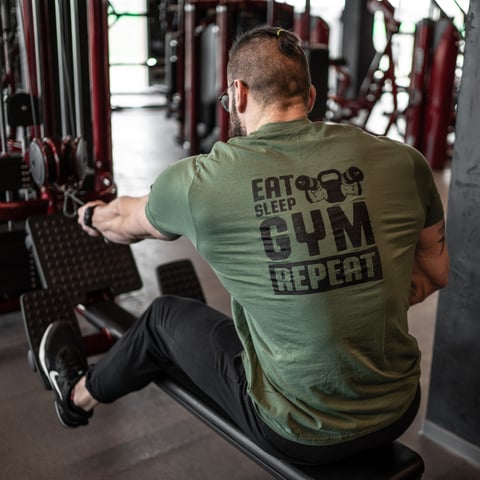 T-shirt Eat Sleep Gym Repeat