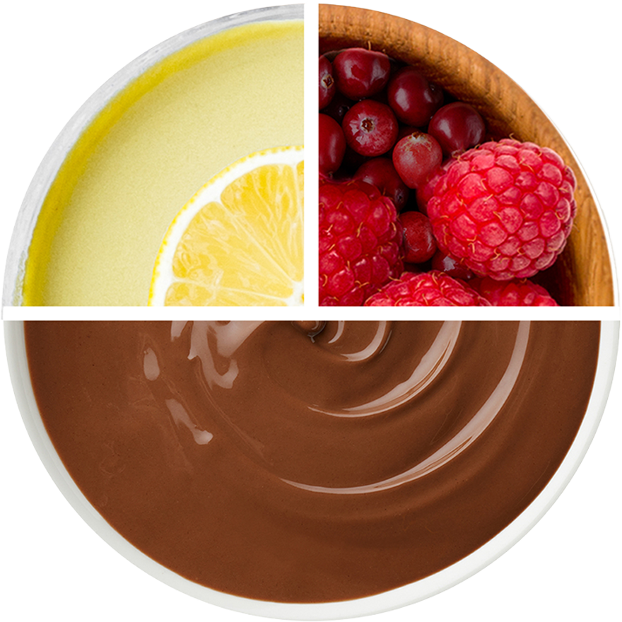 Lemon & Curd & Raspberry with Cranberries in Milk Chocolate