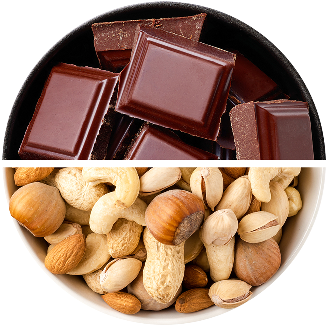 Chocolate with Nuts in Milk Chocolate