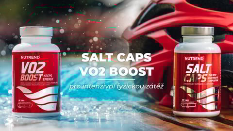 Salt Caps a VO2 Boost pro intenzivní fyzickou zátěž